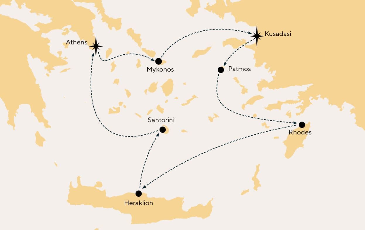 4 nights Mediterranean cruise on Celestyal Discovery 
from Lavrion, Athens 