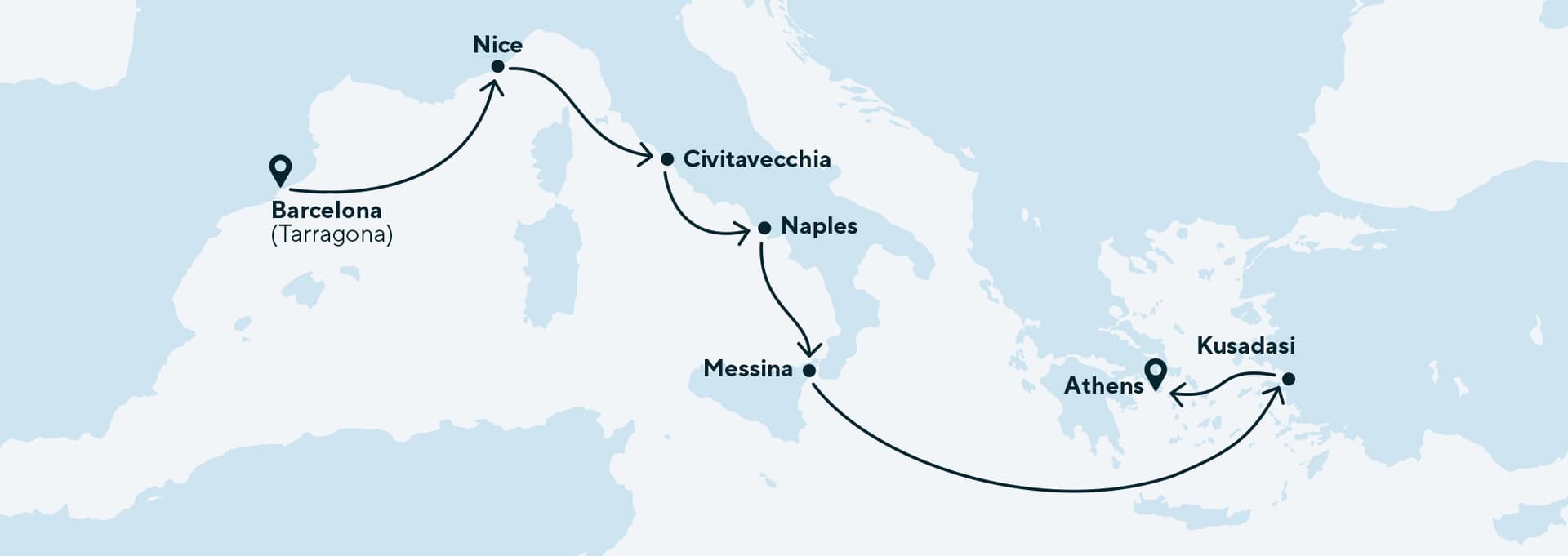 8 nights Mediterranean cruise on Celestyal Discovery 
from TAR to PIR 