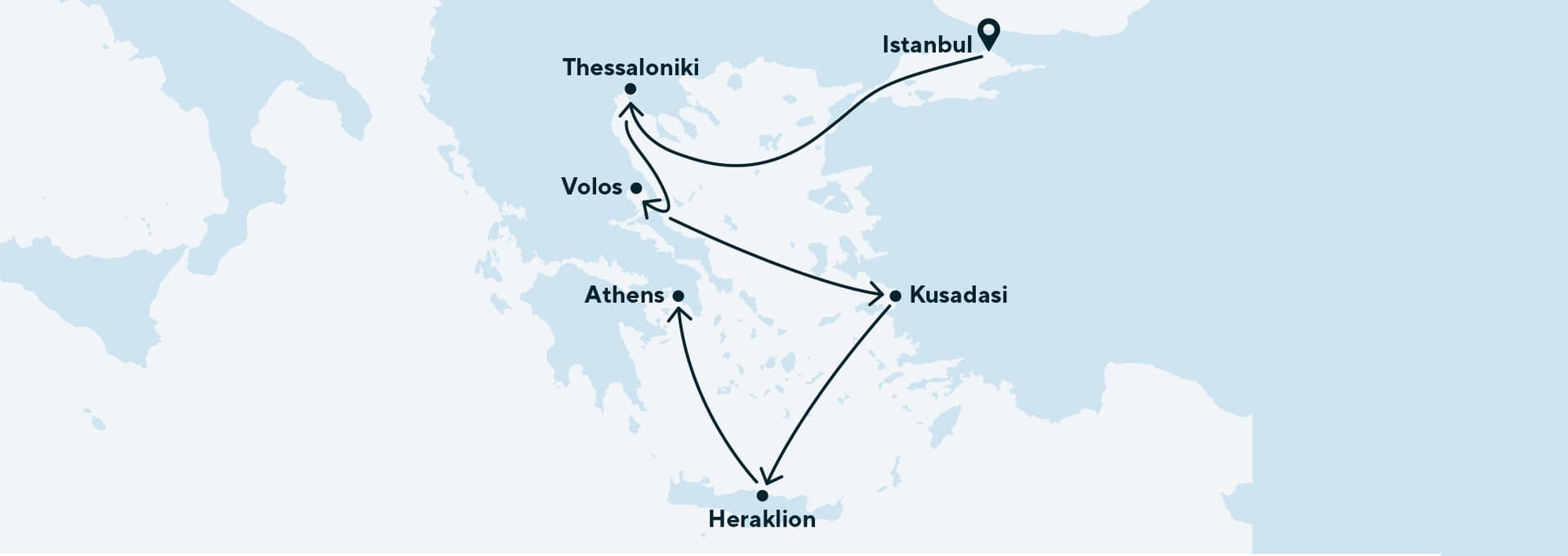 7 nights Mediterranean cruise on Celestyal Journey 
from IST to PIR 