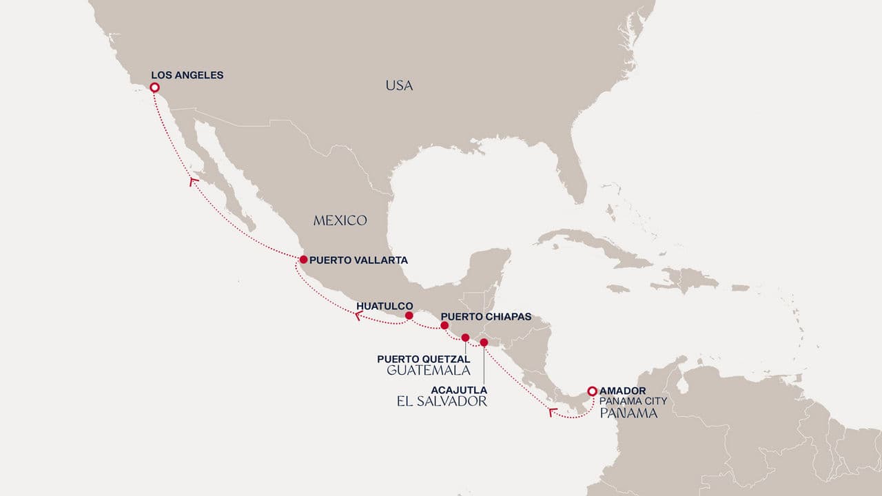 11 nights North west American cruise on EXPLORA III 
from 🇵🇦 Fuerte Amador to 🇺🇸 Los Angeles 