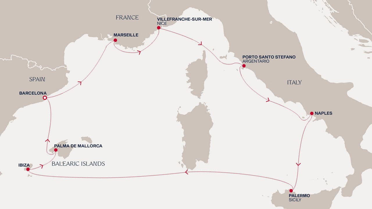 9 nights Mediterranean cruise on EXPLORA I 
from 🇪🇸 Barcelona 