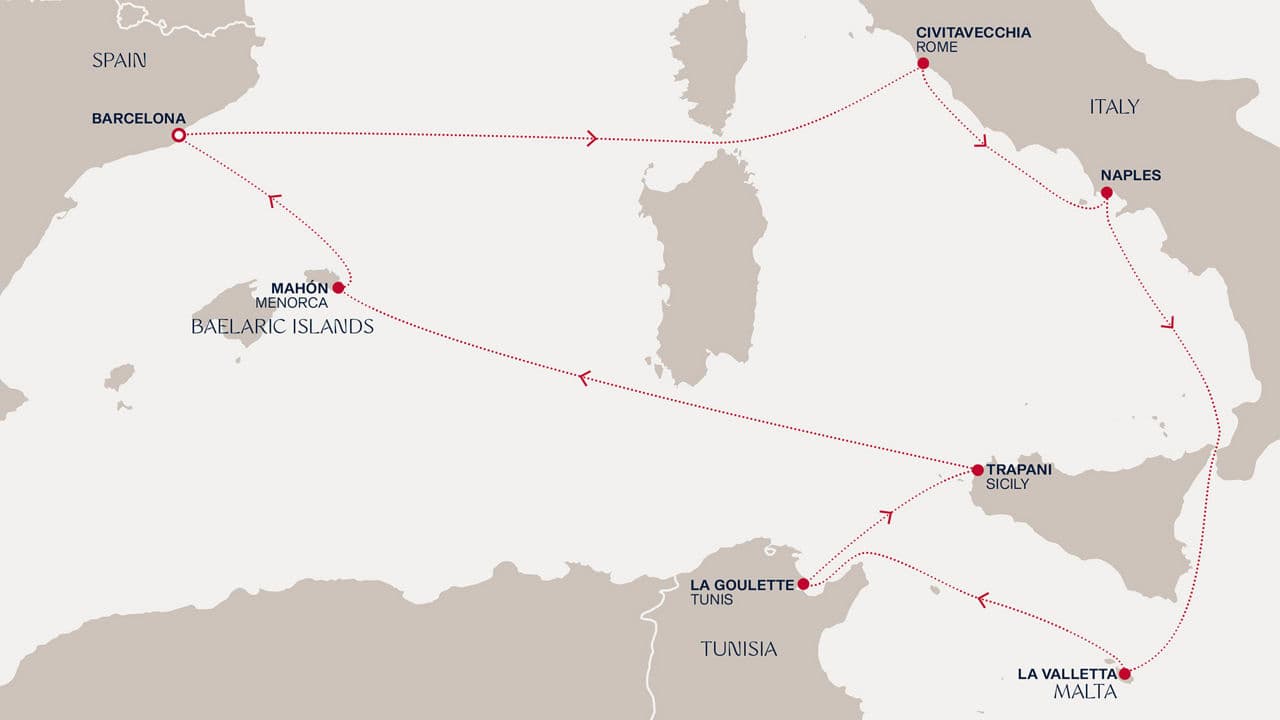 10 nights Mediterranean cruise on EXPLORA I 
from 🇪🇸 Barcelona 