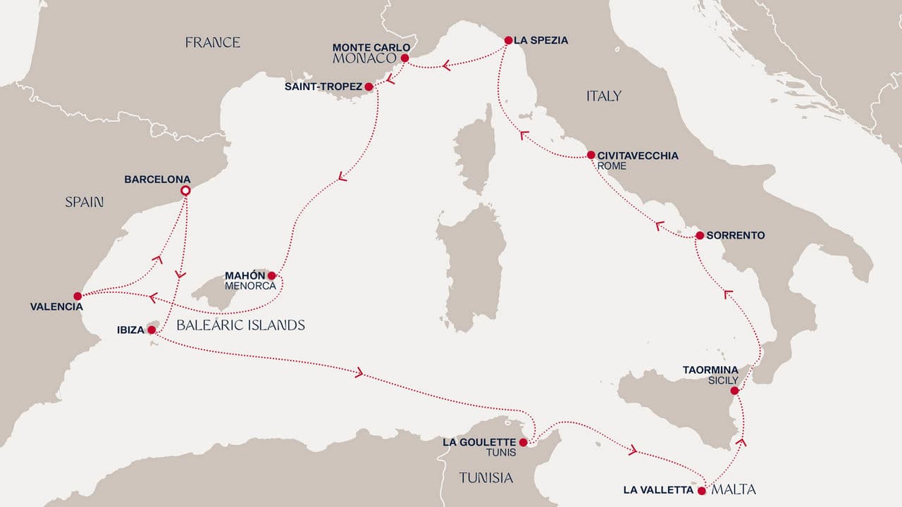 14 nights Mediterranean cruise on EXPLORA I 
from 🇪🇸 Barcelona 