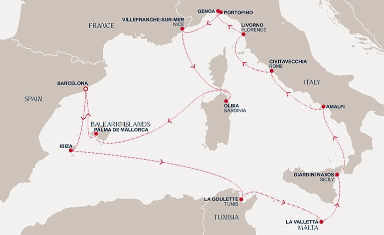 14 nights Mediterranean cruise on EXPLORA I 
from 🇪🇸 Barcelona 