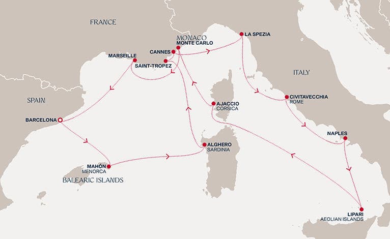 14 nights Mediterranean cruise on EXPLORA I 
from 🇪🇸 Barcelona 