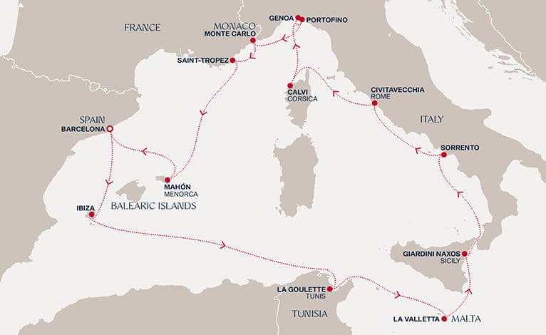 14 nights Mediterranean cruise on EXPLORA II 
from 🇪🇸 Barcelona 