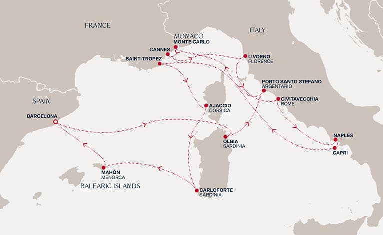 14 nights Mediterranean cruise on EXPLORA II 
from 🇪🇸 Barcelona 