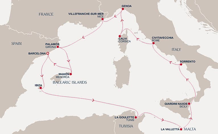 14 nights Mediterranean cruise on EXPLORA II 
from 🇪🇸 Barcelona 