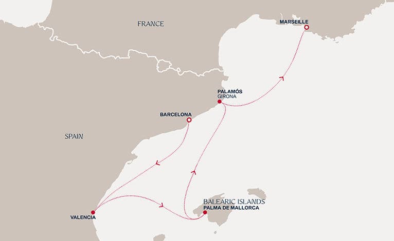 5 nights Mediterranean cruise on EXPLORA II 
from 🇪🇸 Barcelona to 🇫🇷 Marseille 