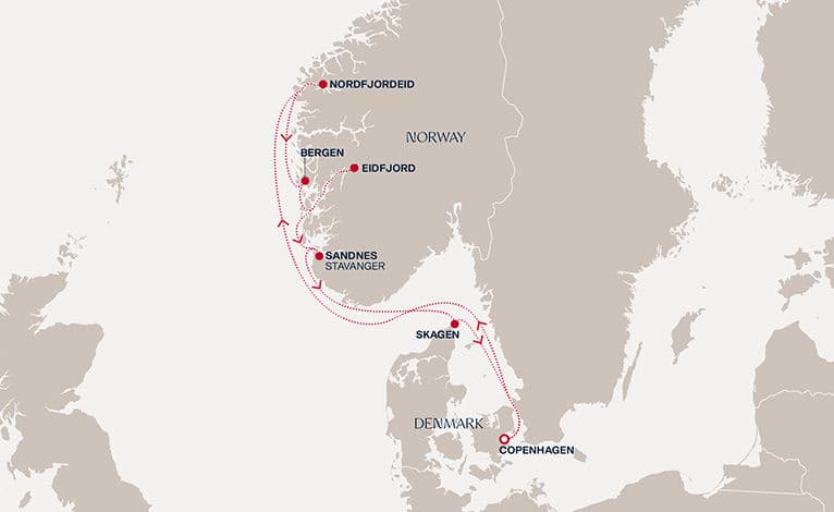 7 nights North European cruise on EXPLORA V 
from 🇩🇰 Copenhagen 