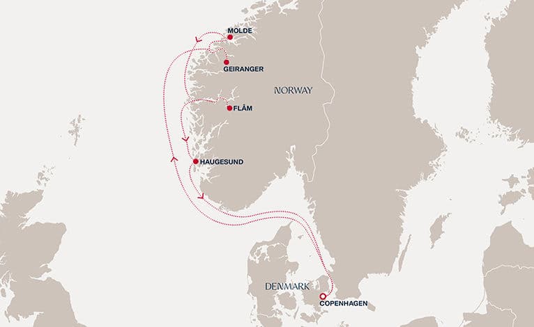7 nights North European cruise on EXPLORA IV 
from 🇩🇰 Copenhagen 