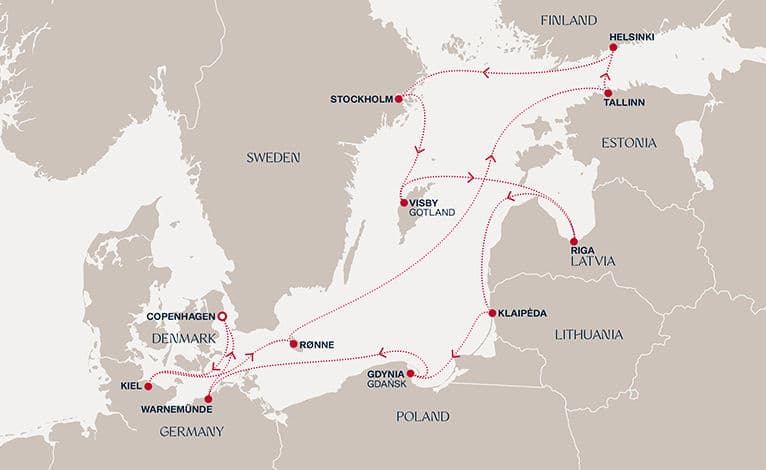 14 nights North European cruise on EXPLORA V 
from 🇩🇰 Copenhagen 