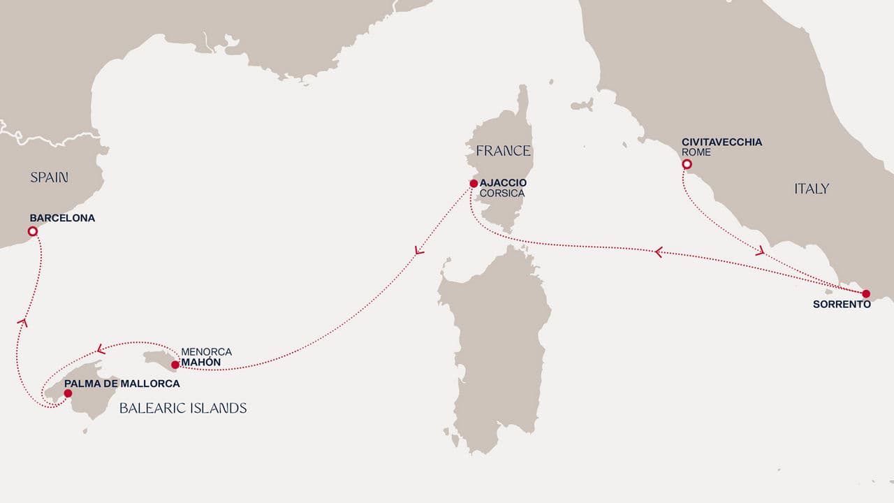 6 nights Mediterranean cruise on EXPLORA I 
from 🇮🇹 Civitavecchia to 🇪🇸 Barcelona 