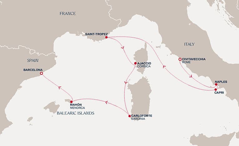 7 nights Mediterranean cruise on EXPLORA II 
from 🇮🇹 Civitavecchia to 🇪🇸 Barcelona 