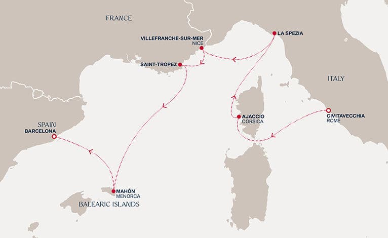7 nights Mediterranean cruise on EXPLORA VI 
from 🇮🇹 Civitavecchia to 🇪🇸 Barcelona 