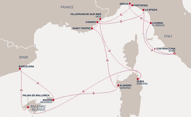 14 nights Mediterranean cruise on EXPLORA I 
from 🇮🇹 Civitavecchia 