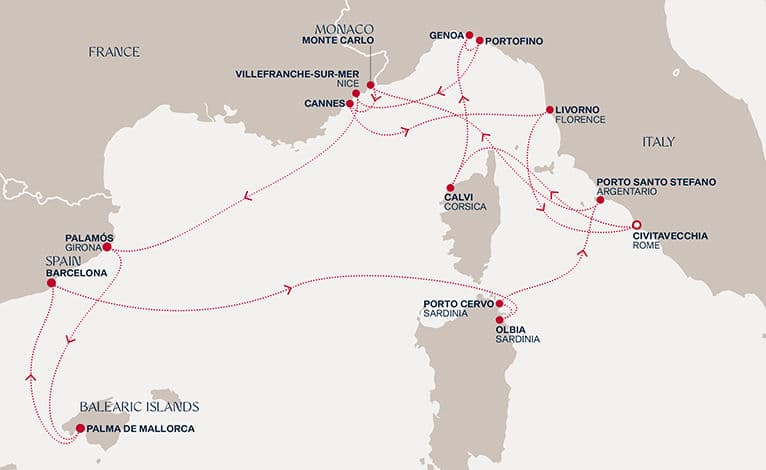 14 nights Mediterranean cruise on EXPLORA II 
from 🇮🇹 Civitavecchia 
