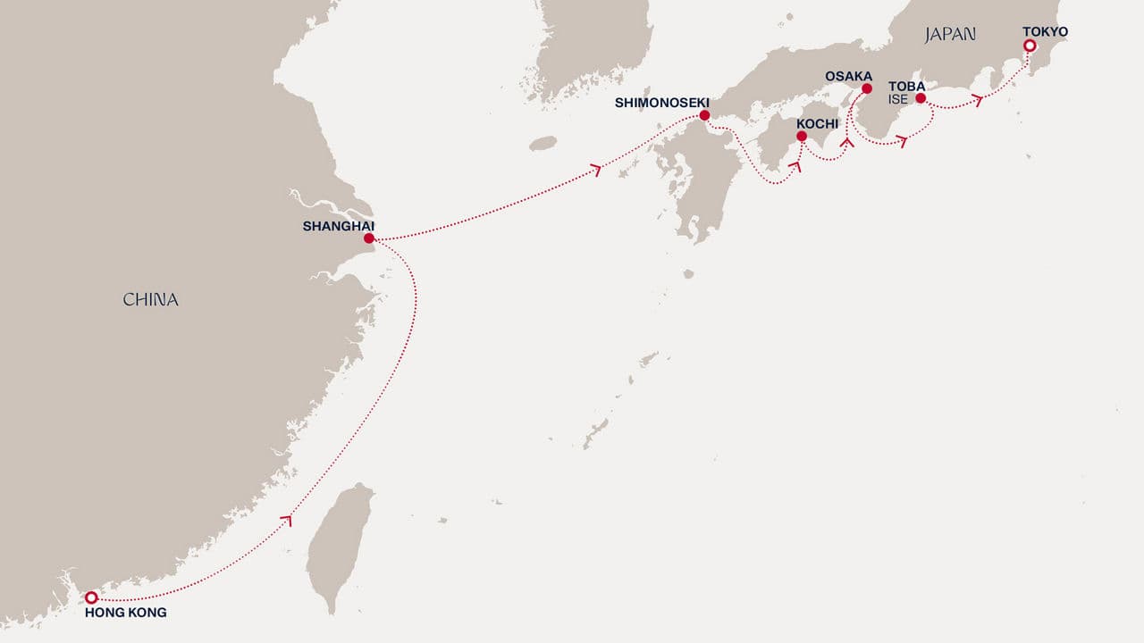 9 nights cruise on EXPLORA III 
from 🇭🇰 Hong Kong to 🇯🇵 Tokyo 