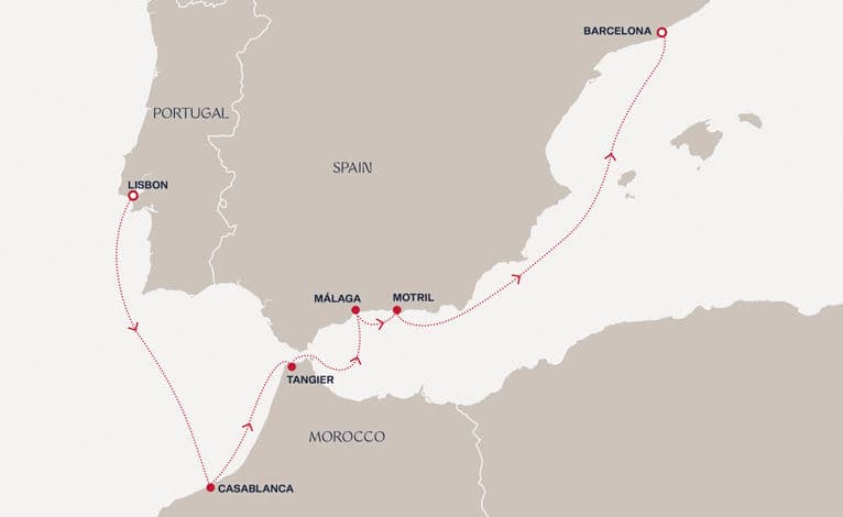8 nights Mediterranean cruise on EXPLORA I 
from 🇵🇹 Lisbon to 🇪🇸 Barcelona 