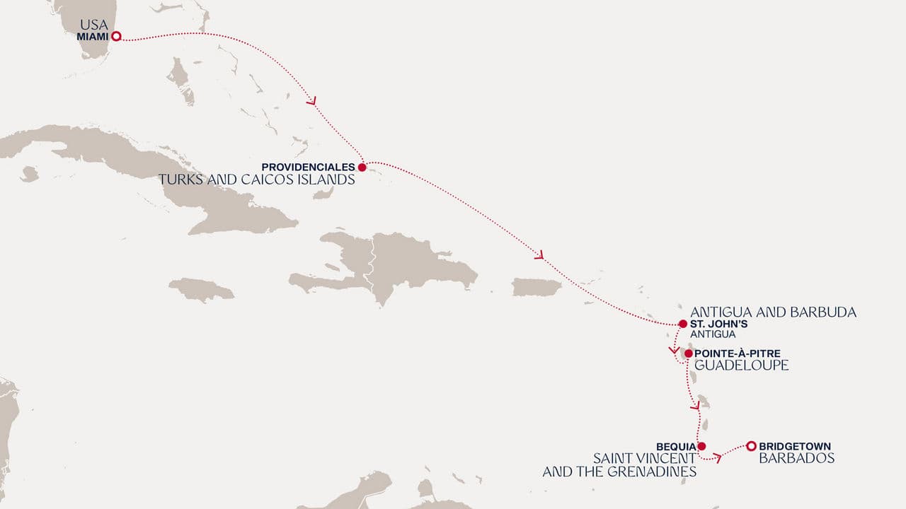 7 nights Caribbean cruise on EXPLORA III 
from 🇺🇸 Miami to 🇧🇧 Bridgetown 