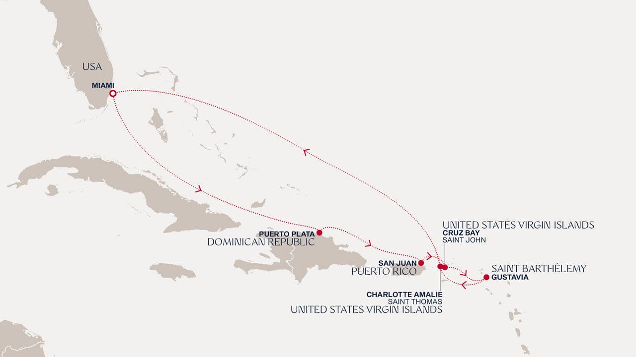9 nights Caribbean cruise on EXPLORA IV 
from 🇺🇸 Miami 