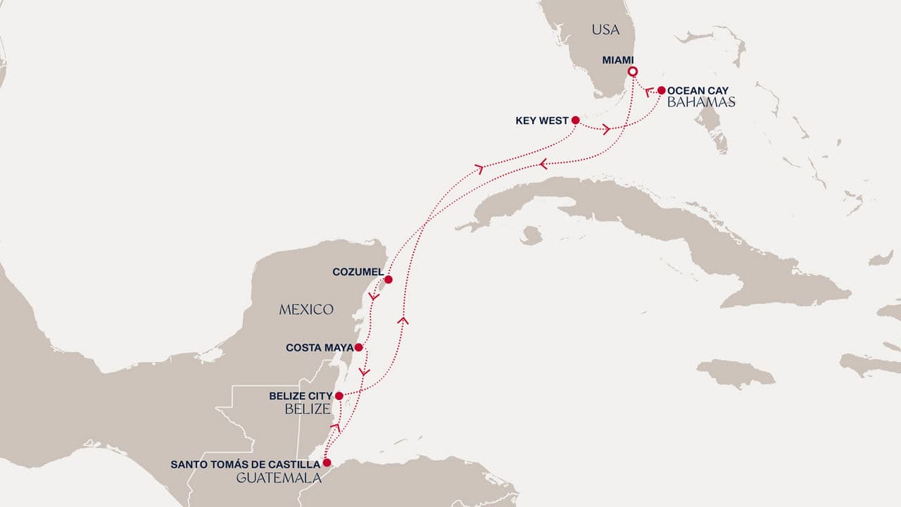 9 nights Caribbean cruise on EXPLORA IV 
from 🇺🇸 Miami 