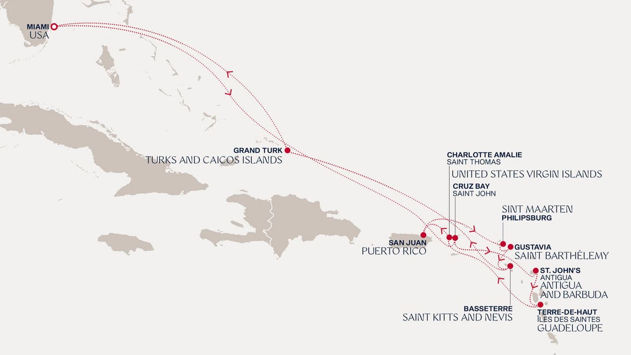 14 nights Caribbean cruise on EXPLORA III 
from 🇺🇸 Miami 