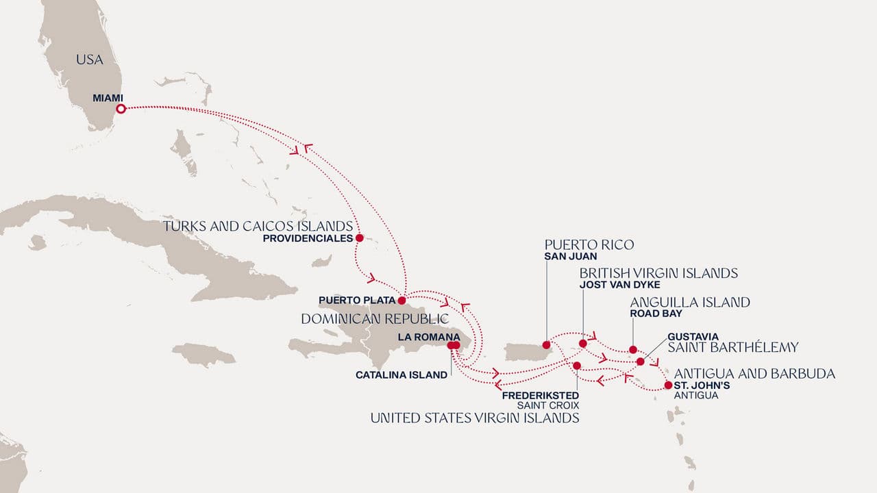 14 nights Caribbean cruise on EXPLORA III 
from 🇺🇸 Miami 