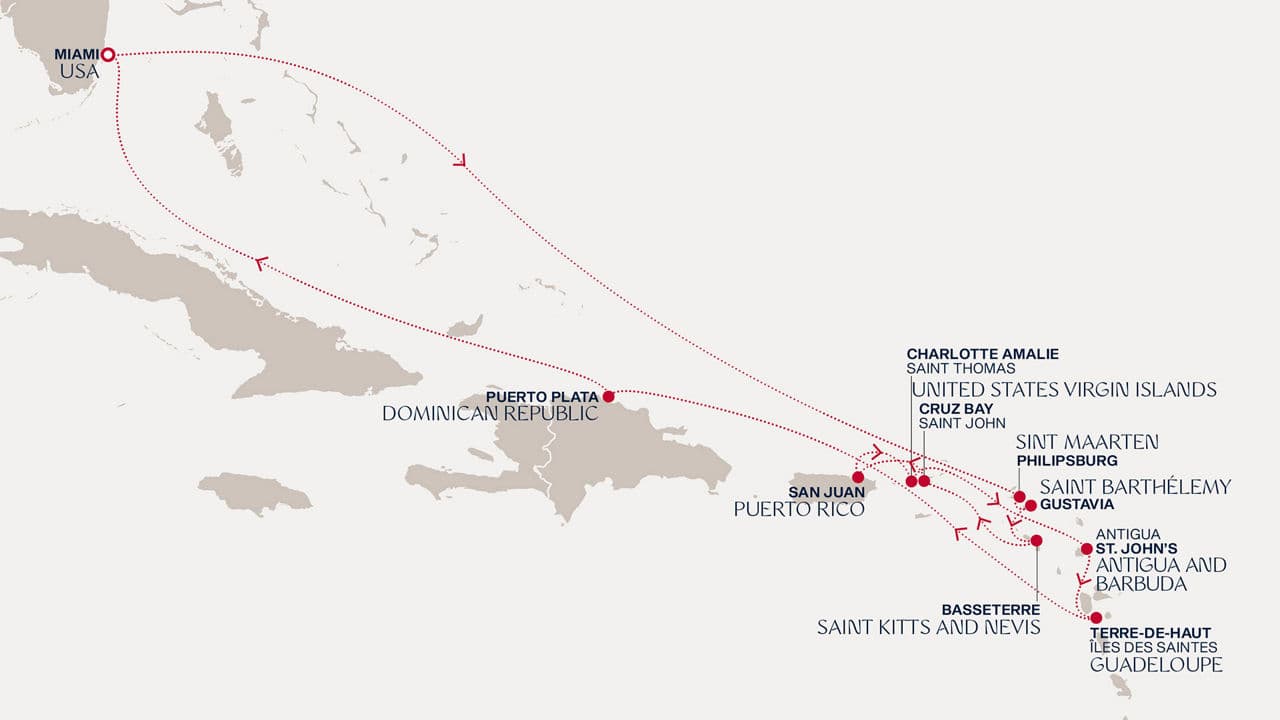 14 nights Caribbean cruise on EXPLORA III 
from 🇺🇸 Miami 