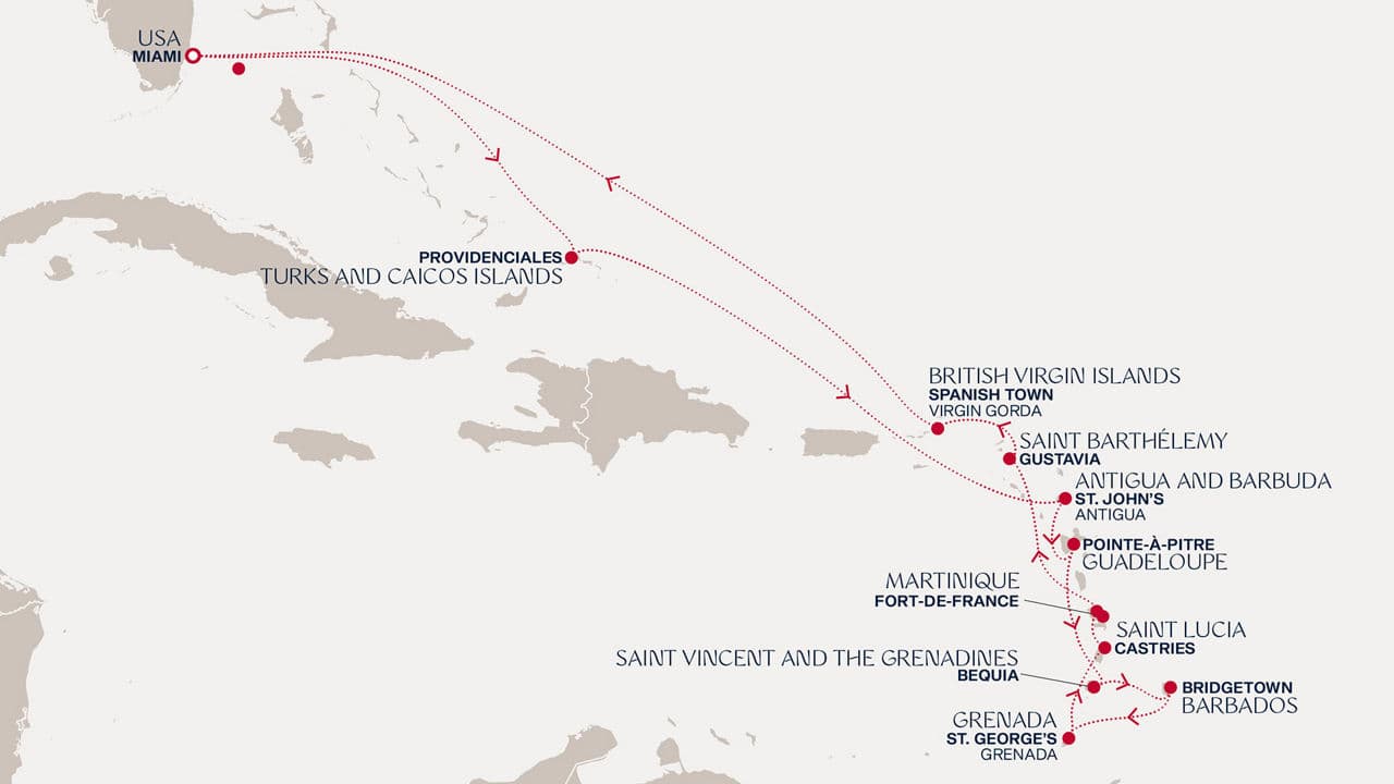 15 nights Caribbean cruise on EXPLORA III 
from 🇺🇸 Miami 