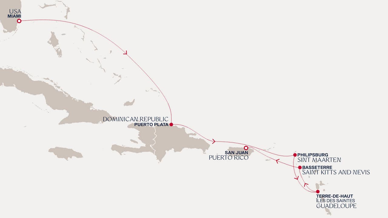 7 nights Caribbean cruise on EXPLORA I 
from 🇺🇸 Miami to 🇵🇷 San Juan 
