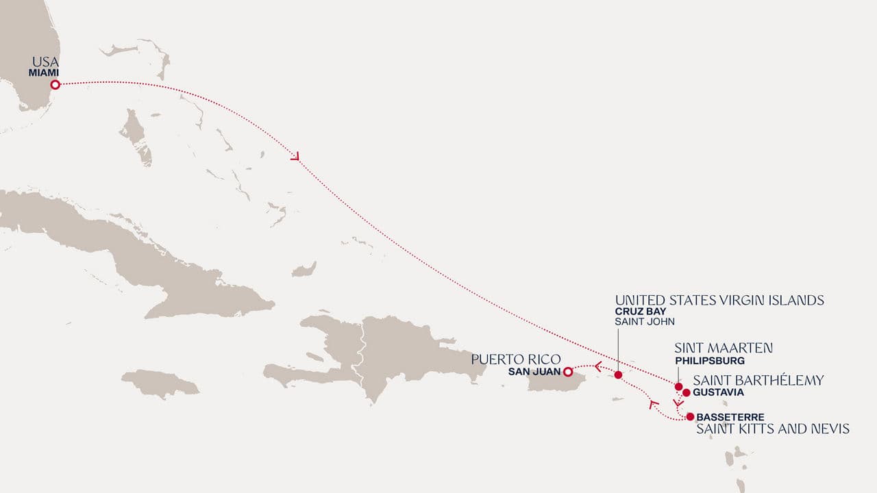 7 nights Caribbean cruise on EXPLORA III 
from 🇺🇸 Miami to 🇵🇷 San Juan 