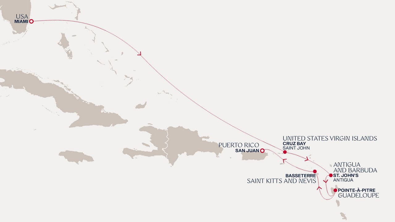 7 nights Caribbean cruise on EXPLORA IV 
from 🇺🇸 Miami to 🇵🇷 San Juan 