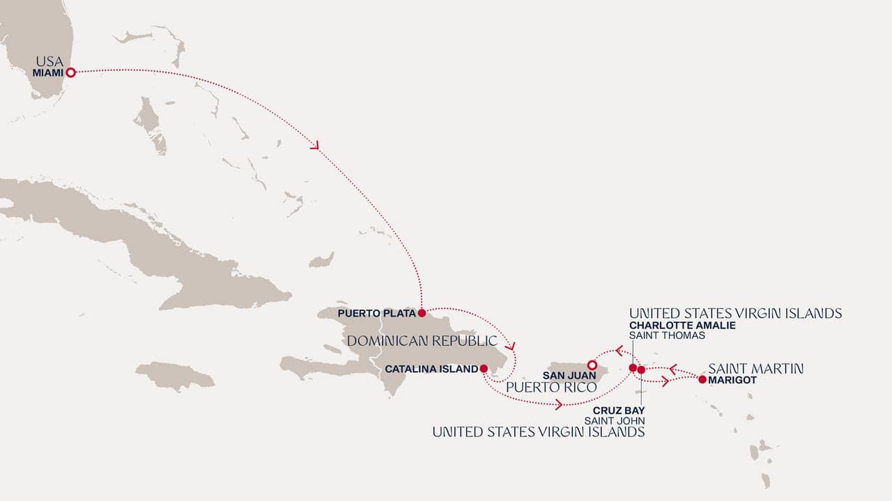 7 nights Caribbean cruise on EXPLORA II 
from 🇺🇸 Miami to 🇵🇷 San Juan 