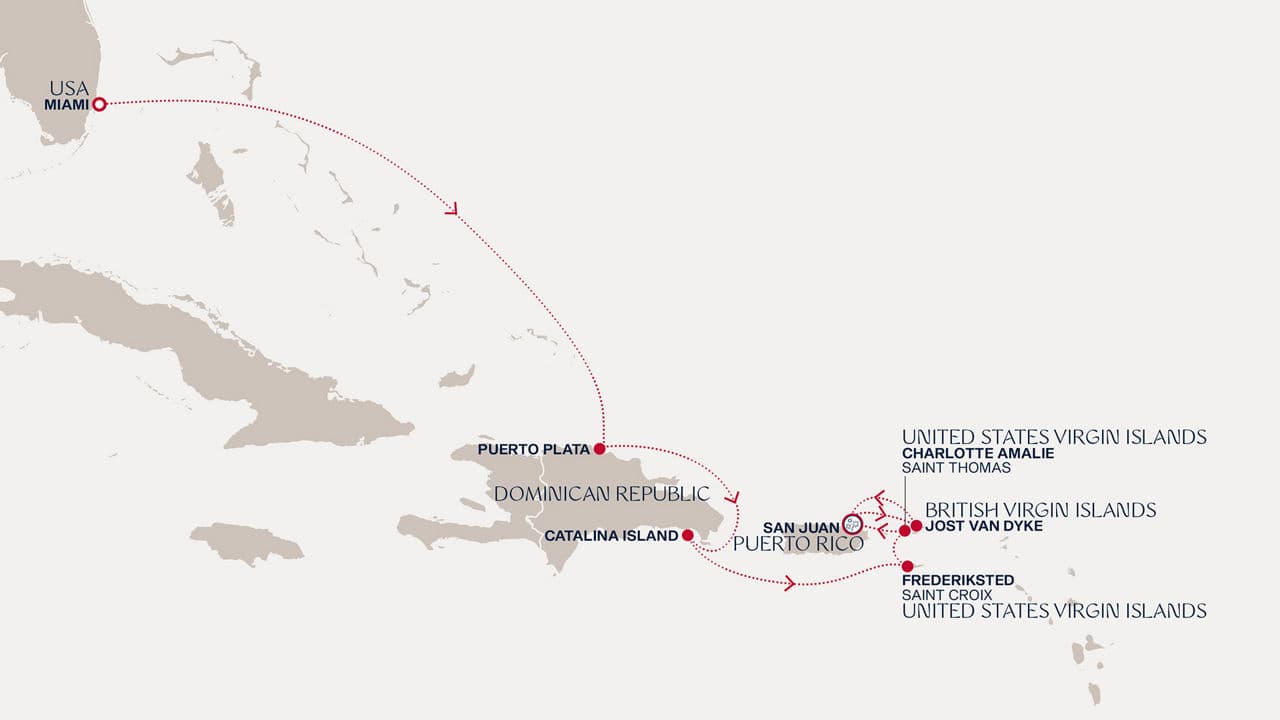 7 nights Caribbean cruise on EXPLORA II 
from 🇺🇸 Miami to 🇵🇷 San Juan 