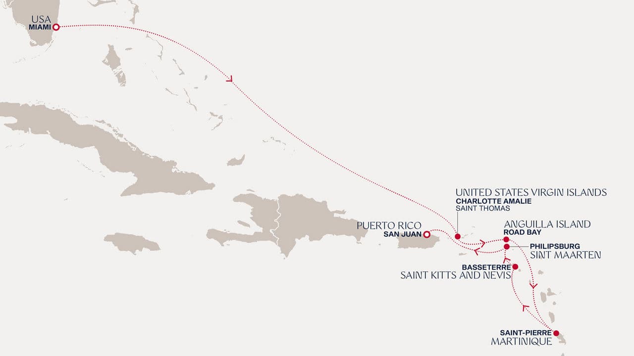 8 nights Caribbean cruise on EXPLORA III 
from 🇺🇸 Miami to 🇵🇷 San Juan 