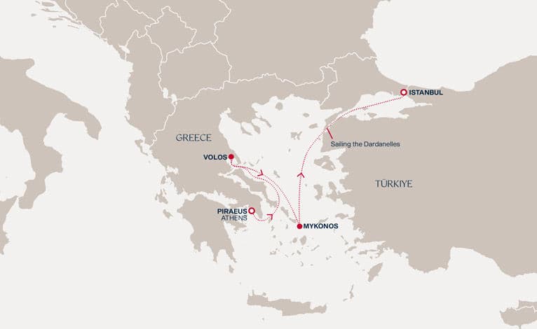 4 nights Mediterranean cruise on EXPLORA II 
from 🇬🇷 Piraeus to 🇹🇷 Istanbul 