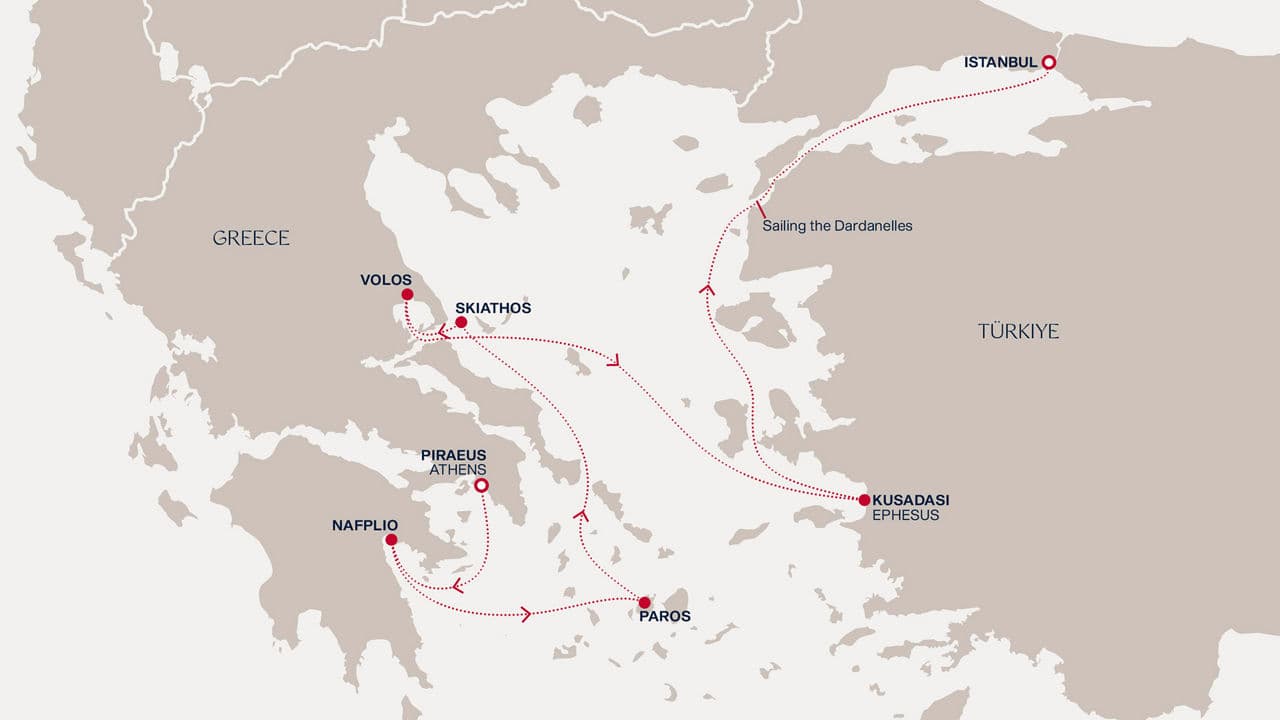 7 nights Mediterranean cruise on EXPLORA II 
from 🇬🇷 Piraeus to 🇹🇷 Istanbul 