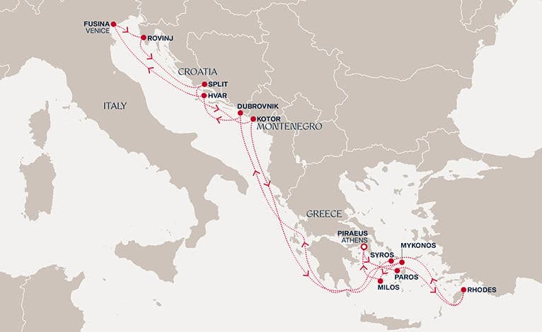 14 nights Mediterranean cruise on EXPLORA II 
from 🇬🇷 Piraeus 