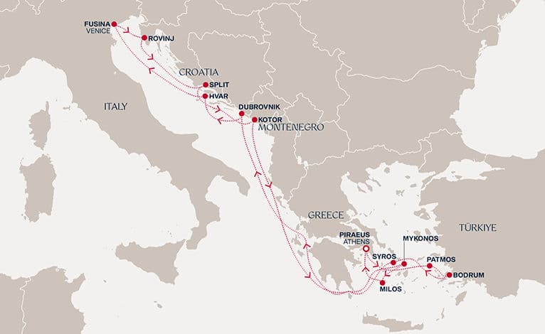 14 nights Mediterranean cruise on EXPLORA II 
from 🇬🇷 Piraeus 