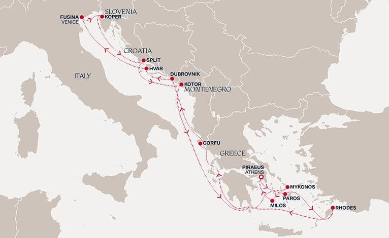 14 nights Mediterranean cruise on EXPLORA II 
from 🇬🇷 Piraeus 