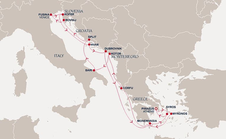 15 nights Mediterranean cruise on EXPLORA I 
from 🇬🇷 Piraeus 