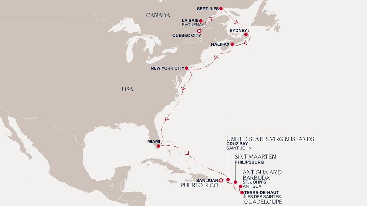 17 nights Transatlantic cruise on EXPLORA III 
from 🇨🇦 Quebec City to 🇵🇷 San Juan 