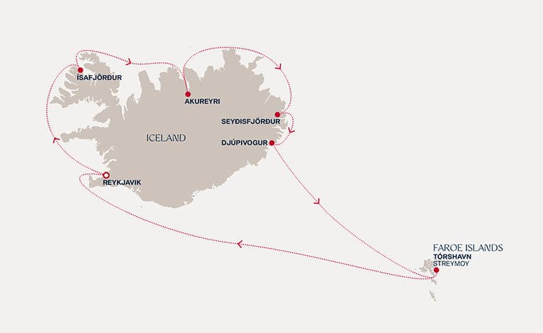 7 nights North European cruise on EXPLORA IV 
from 🇮🇸 Reykjavík 
