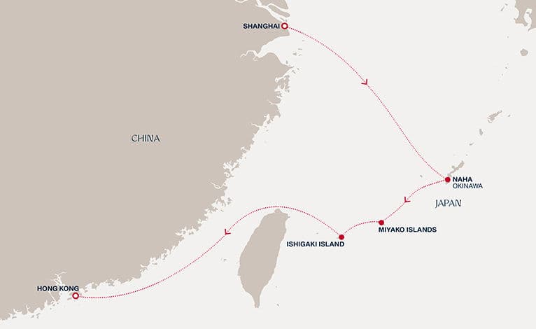 7 nights cruise on EXPLORA III 
from 🇨🇳 Shanghai to 🇭🇰 Hong Kong 