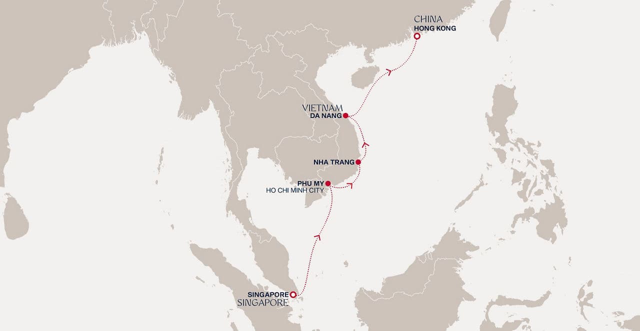 7 nights cruise on EXPLORA III 
from 🇸🇬 Singapore to 🇭🇰 Hong Kong 