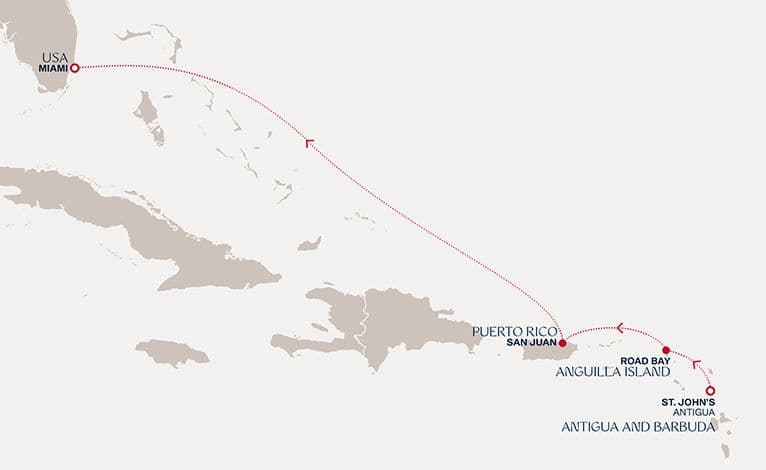 5 nights Caribbean cruise on EXPLORA I 
from 🇦🇬 Antigua to 🇺🇸 Miami 