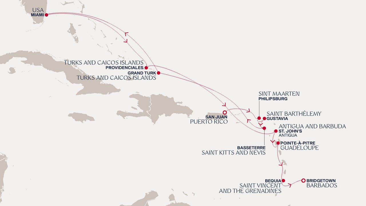 14 nights Caribbean cruise on EXPLORA III 
from 🇵🇷 San Juan to 🇧🇧 Bridgetown 