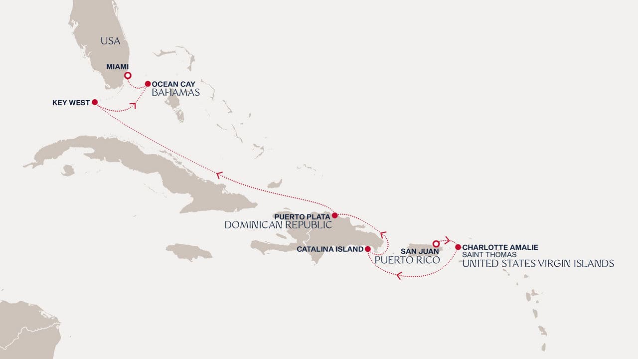 7 nights Caribbean cruise on EXPLORA IV 
from 🇵🇷 San Juan to 🇺🇸 Miami 