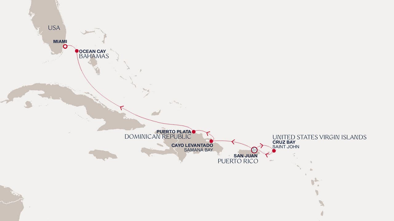 7 nights Caribbean cruise on EXPLORA IV 
from 🇵🇷 San Juan to 🇺🇸 Miami 